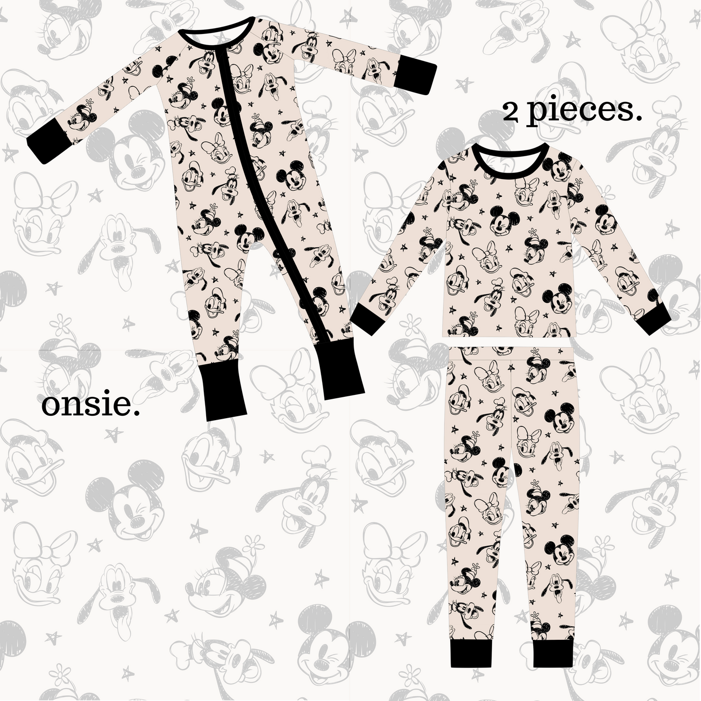Neutral Retro Magical Characters- Loungewear - Ready To Ship