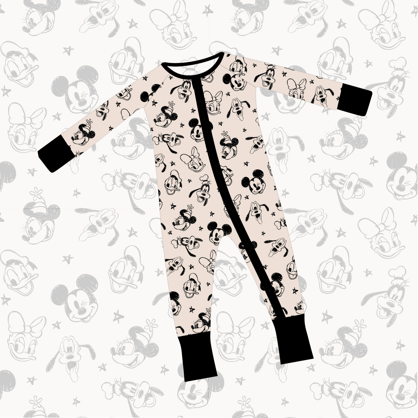 Neutral Retro Magical Characters- Loungewear - Ready To Ship