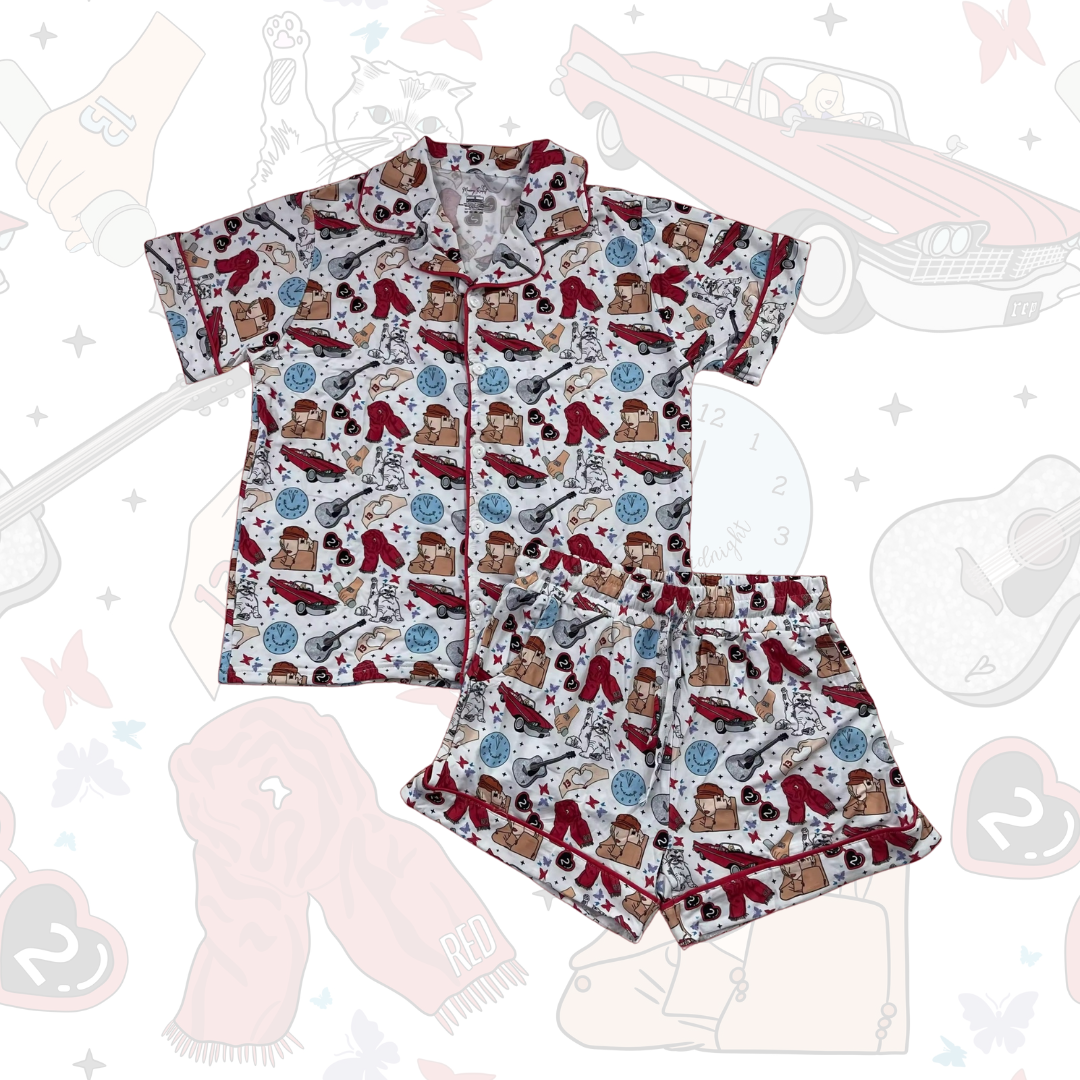 Swift Loungewear - Adults 2 Piece Button-Down SHORTS Set