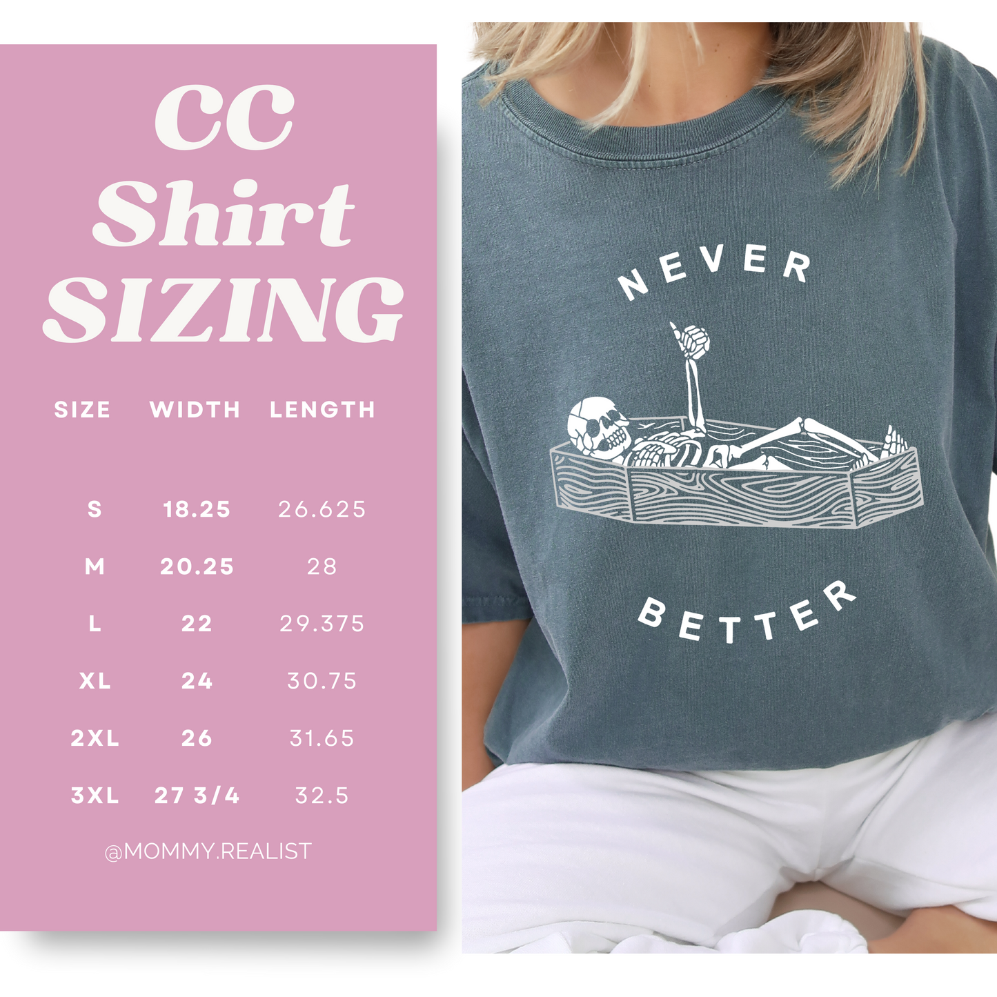 Never Better- Ice Blue Crewneck Shirt