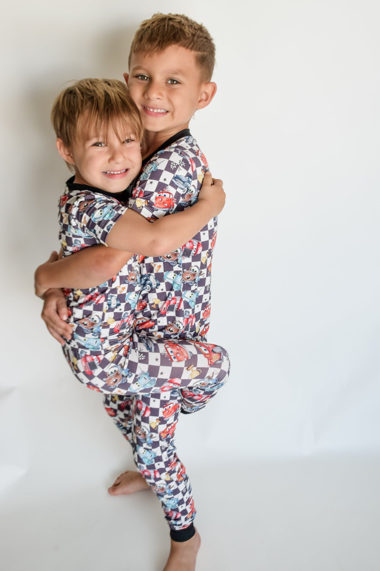 Short Sleeve Watercolor Cars- Loungewear - Ready To Ship