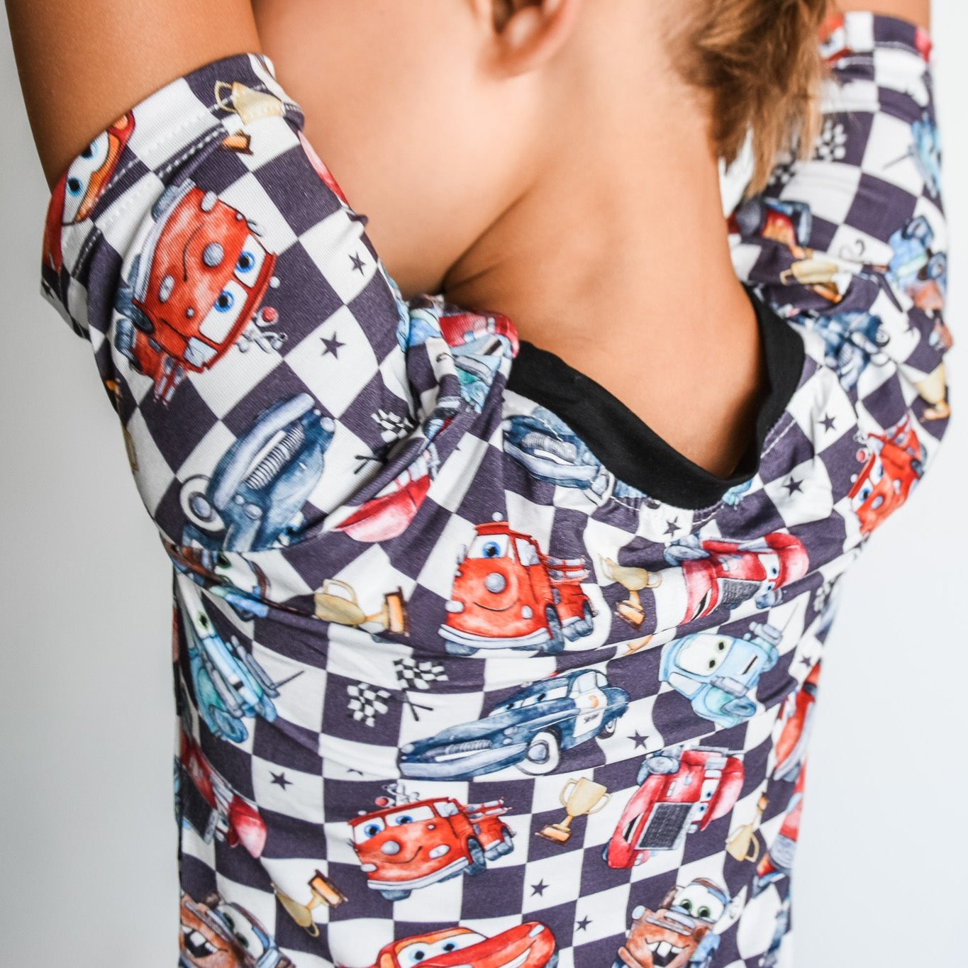 Short Sleeve Watercolor Cars- Loungewear - Ready To Ship