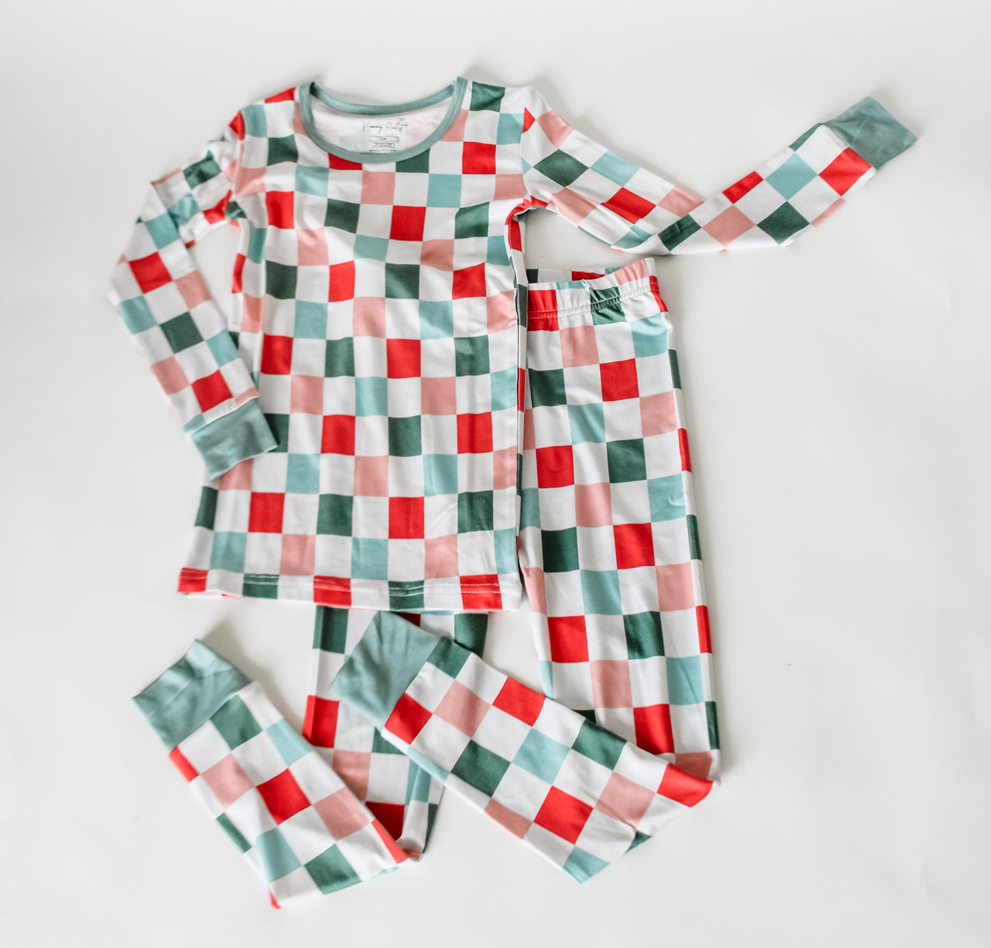 Merry Grid Loungewear - Kid's 2 Piece