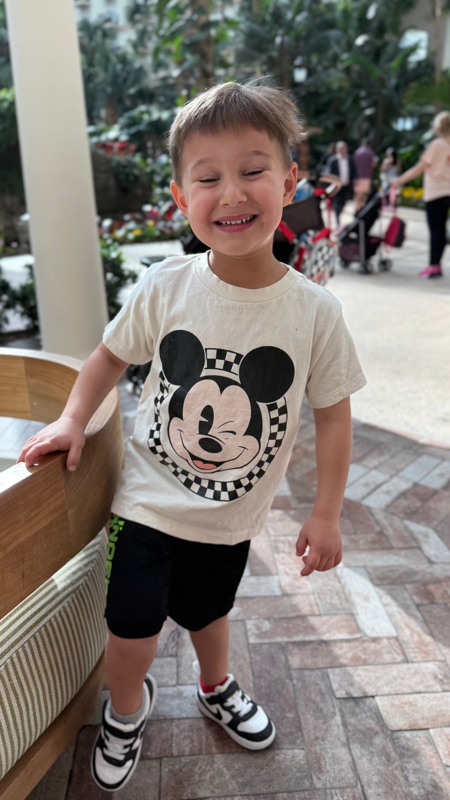 Checkered Character Kid's Tee