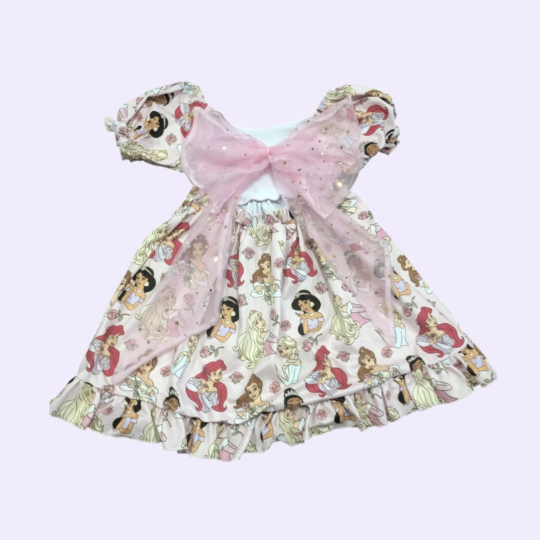 Princess Ruffle Dress With Bow