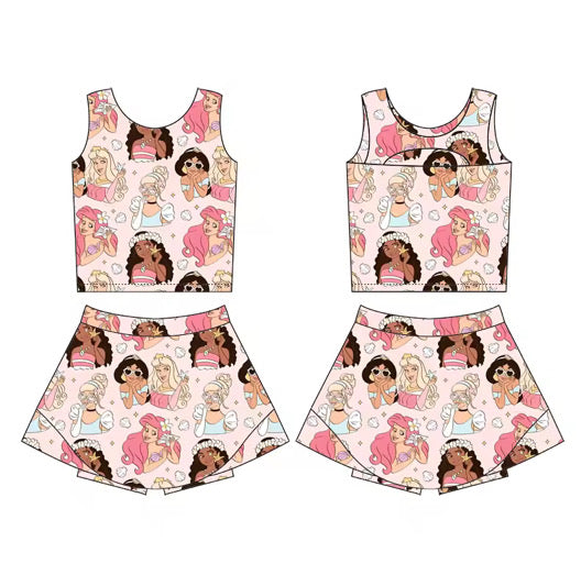 Summer Vibes Princess Athletic Set - READY TO SHIP