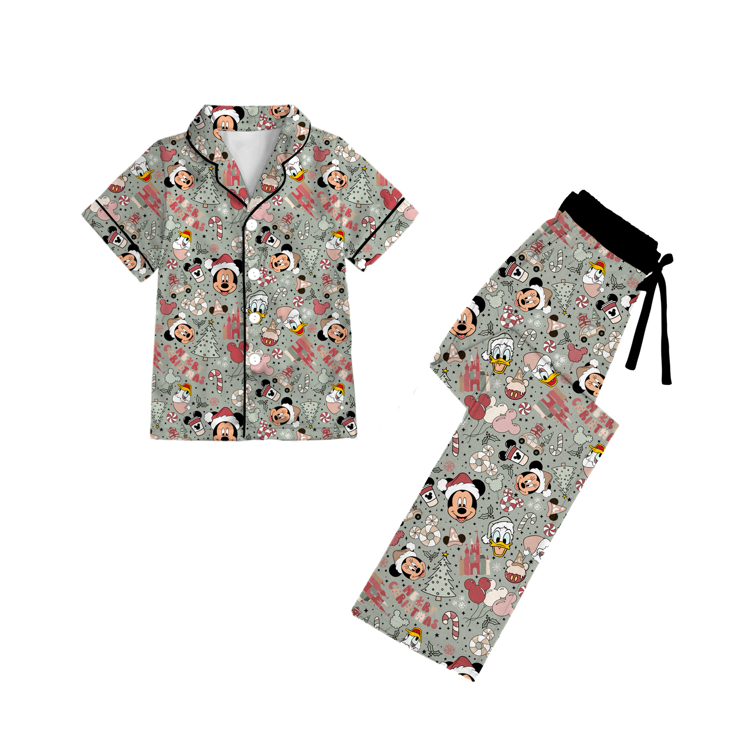 Merry Magic Loungewear - Adult Button Down Set