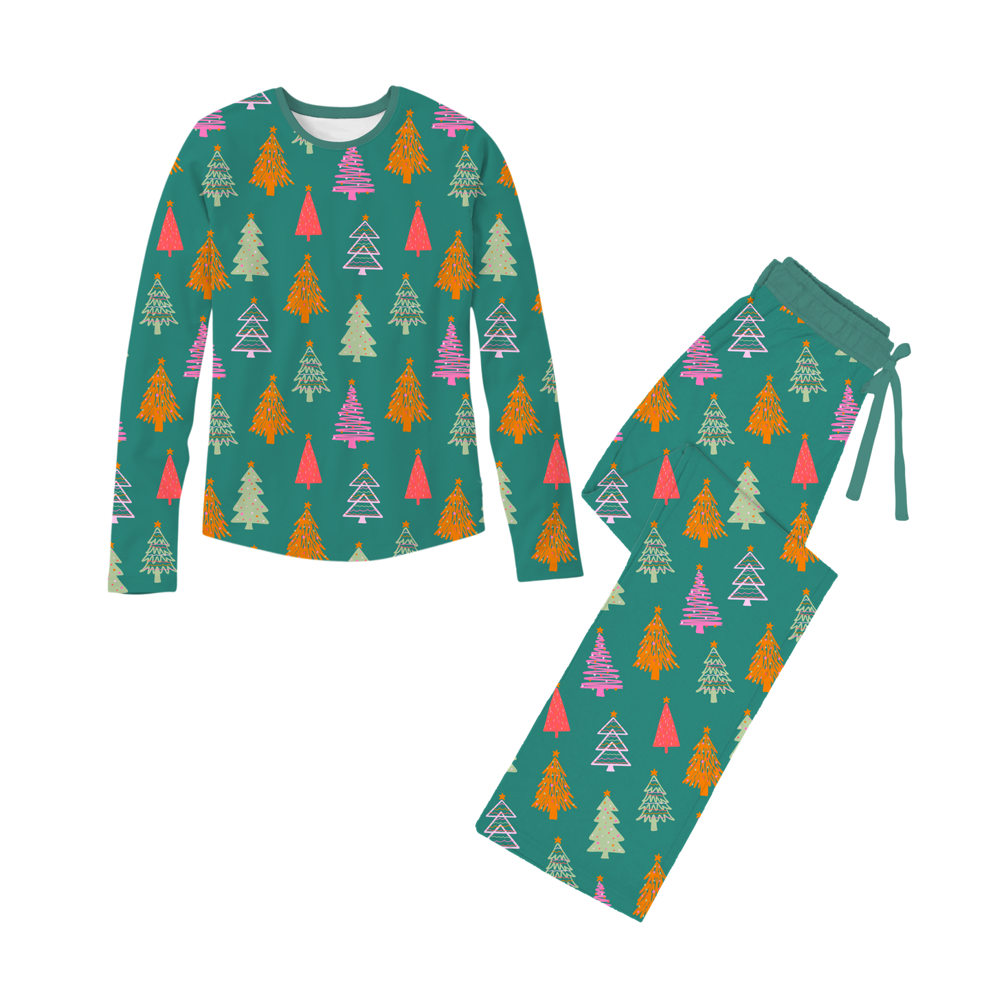 COLORFUL TREES Adult Two Piece Set