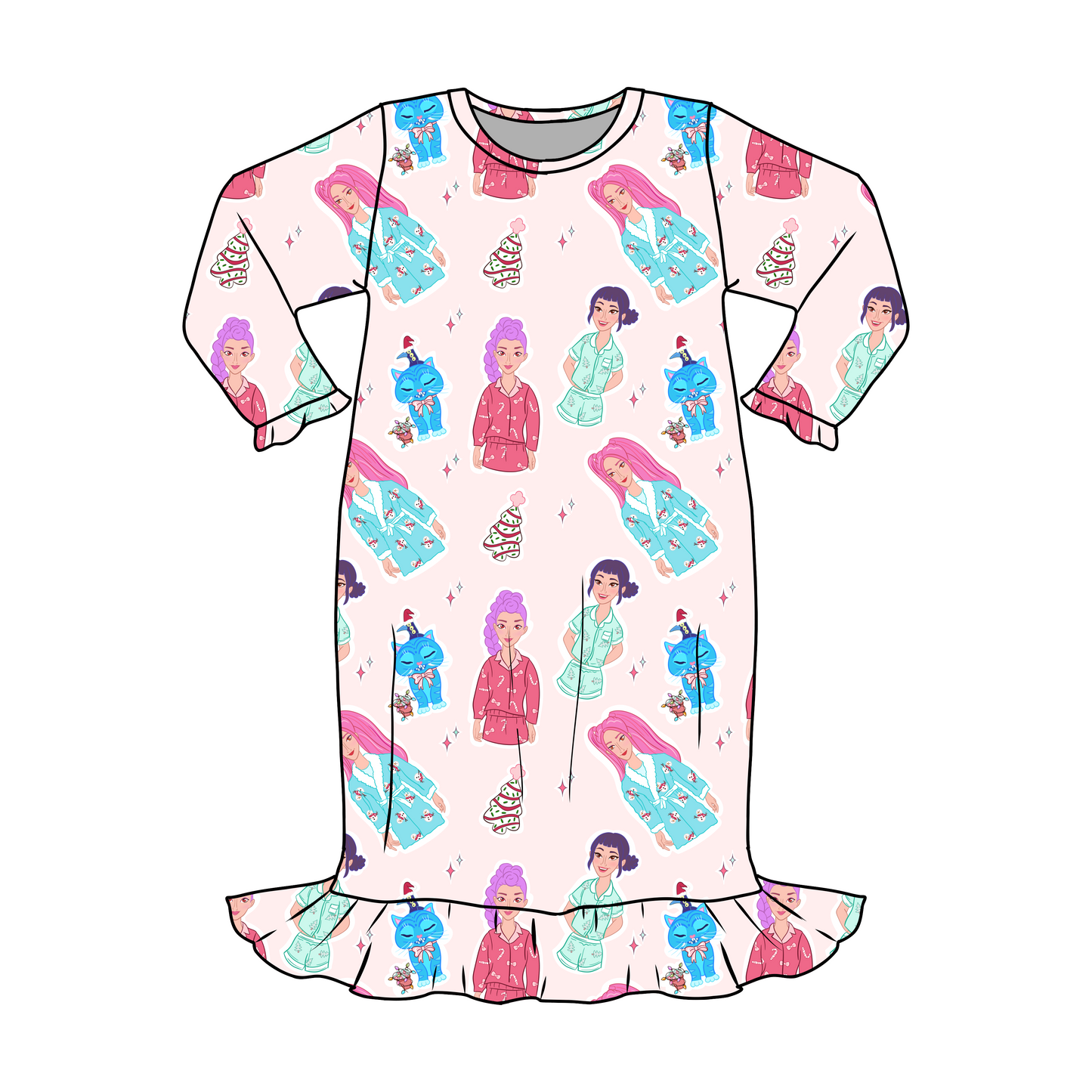 *** PRE-ORDER *** SLUMBER HOLIDAY HUNTXX - KID'S NIGHT GOWN