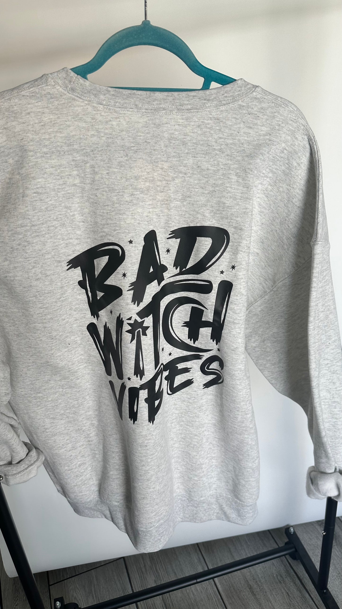 SALE - Bad Witch Vibes Ash Crewneck Sweater; Size XL