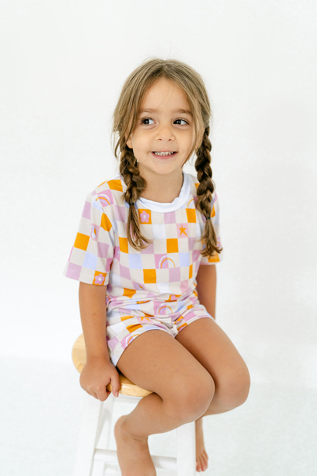 Groovy Loungewear - 2 Piece Shorts Set - READY TO SHIP