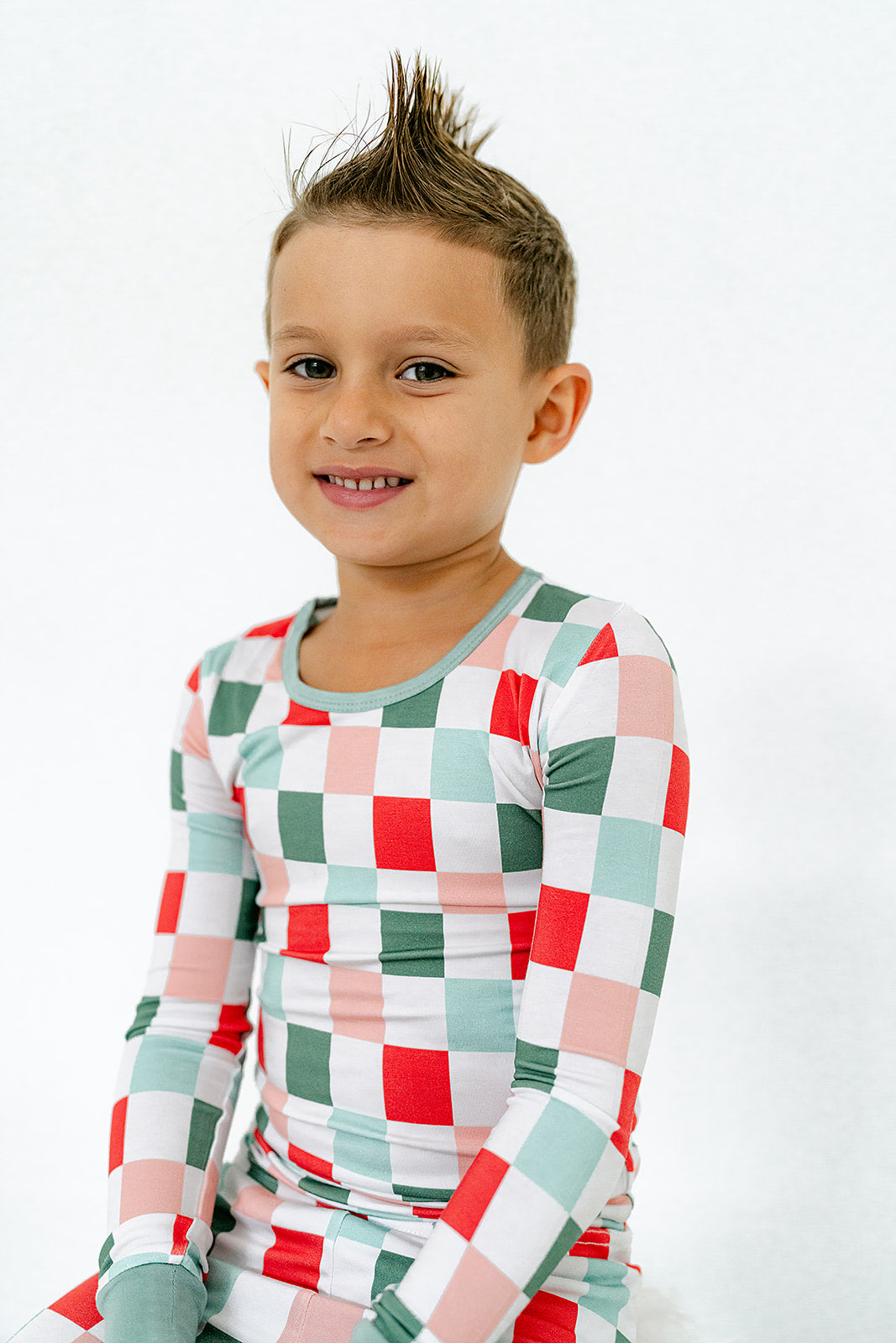 Merry Grid Loungewear - Kid's 2 Piece