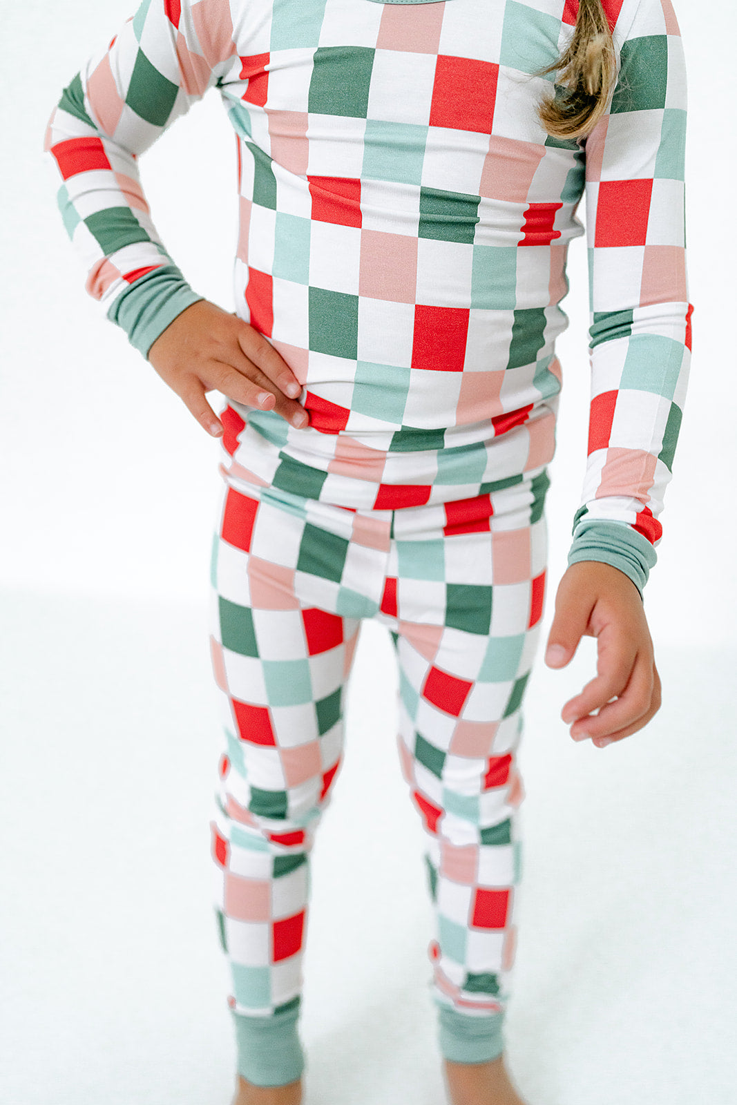 Merry Grid Loungewear - Kid's 2 Piece