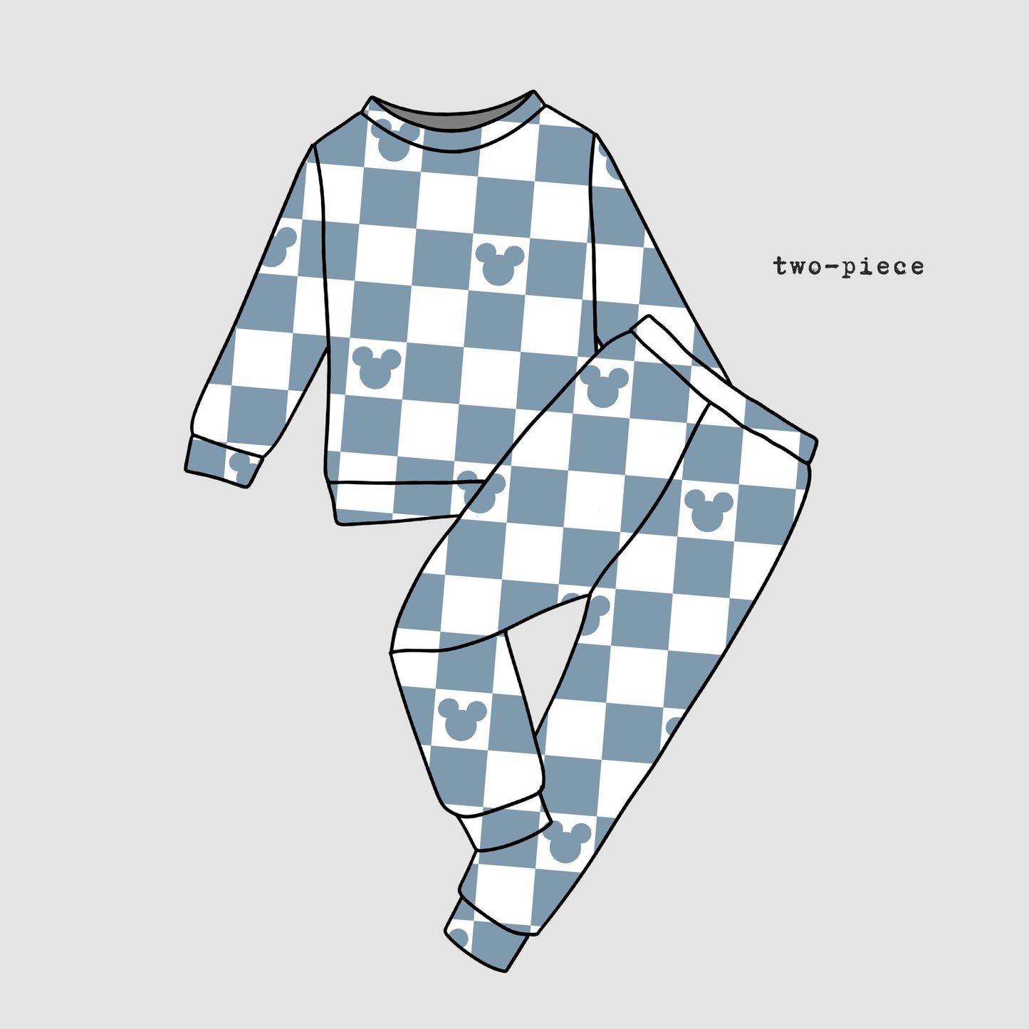 Magical Checkered- Loungewear - Ready To Ship