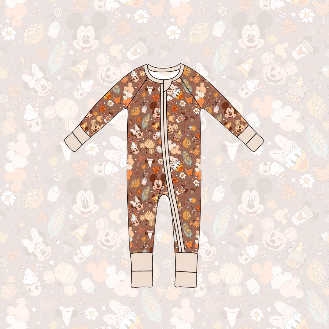 Fall Themed Loungewear - Onesie + 2 Piece