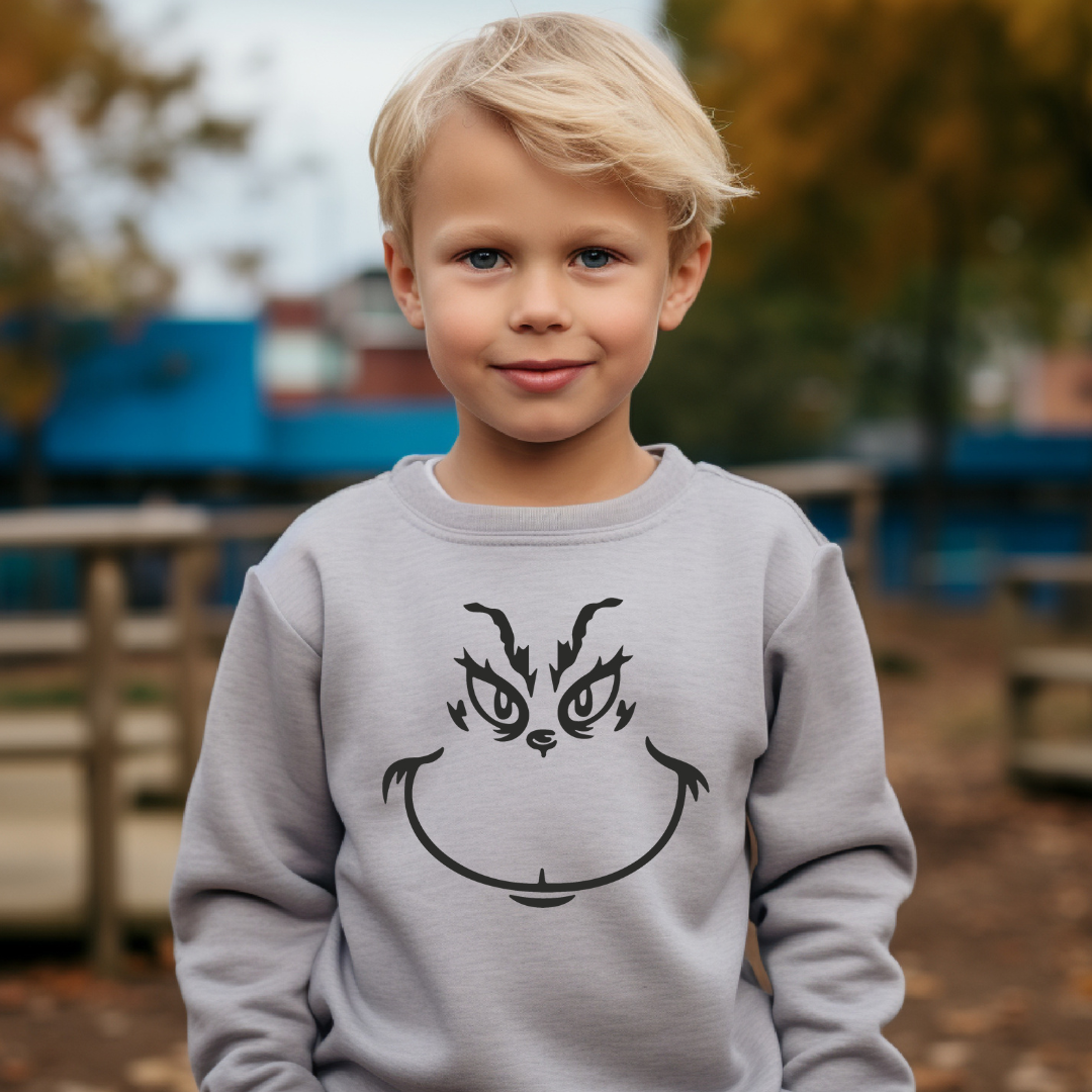 The... The... The.. THE GRINCH- Kid's Crewneck