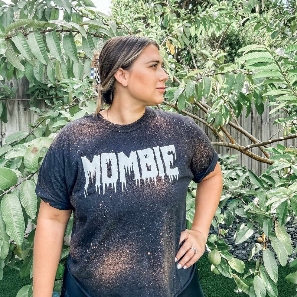 Mombie- Reverse Dye tee