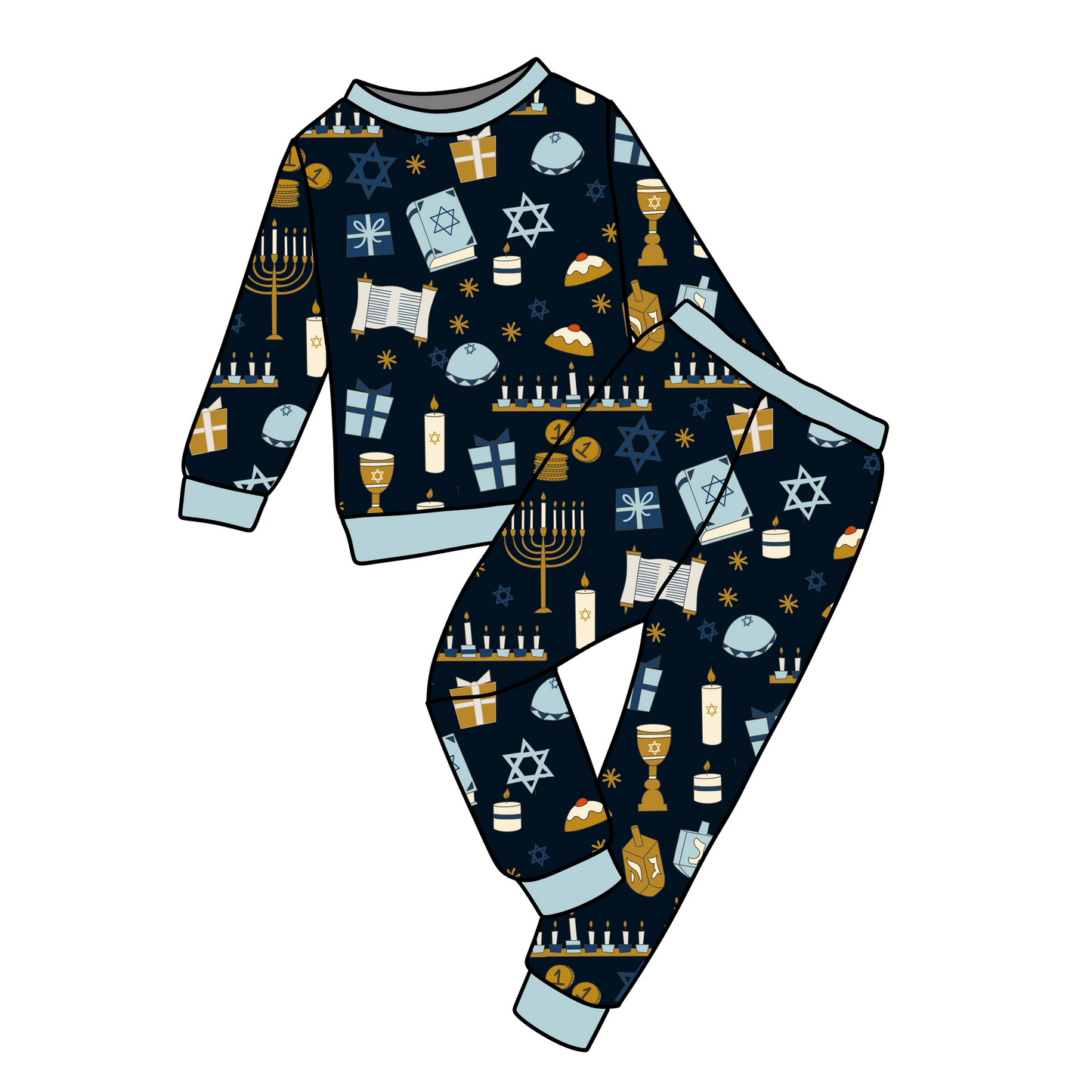 Hanukkah Icons - Kid's 2piece Set