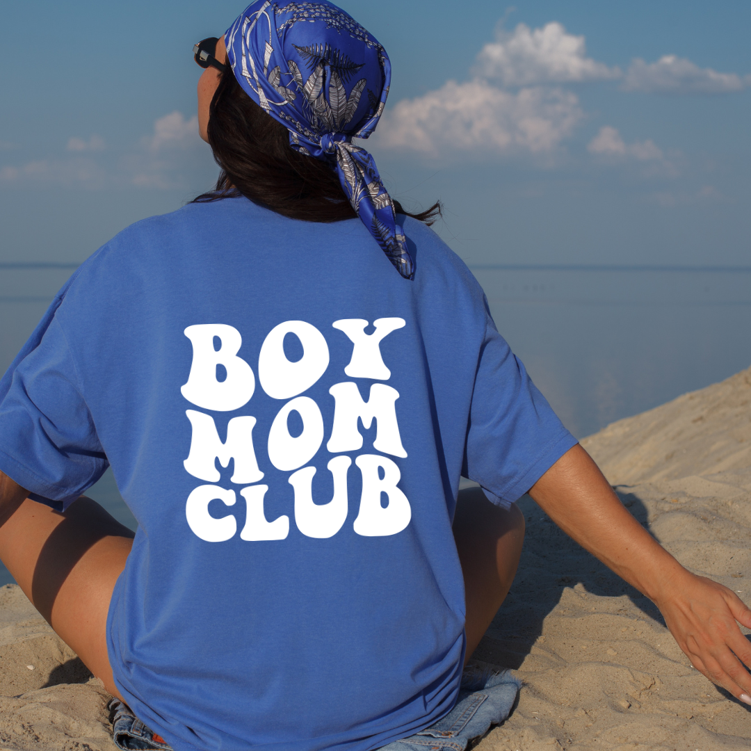 Boy Mom Club - FloBlue Tee
