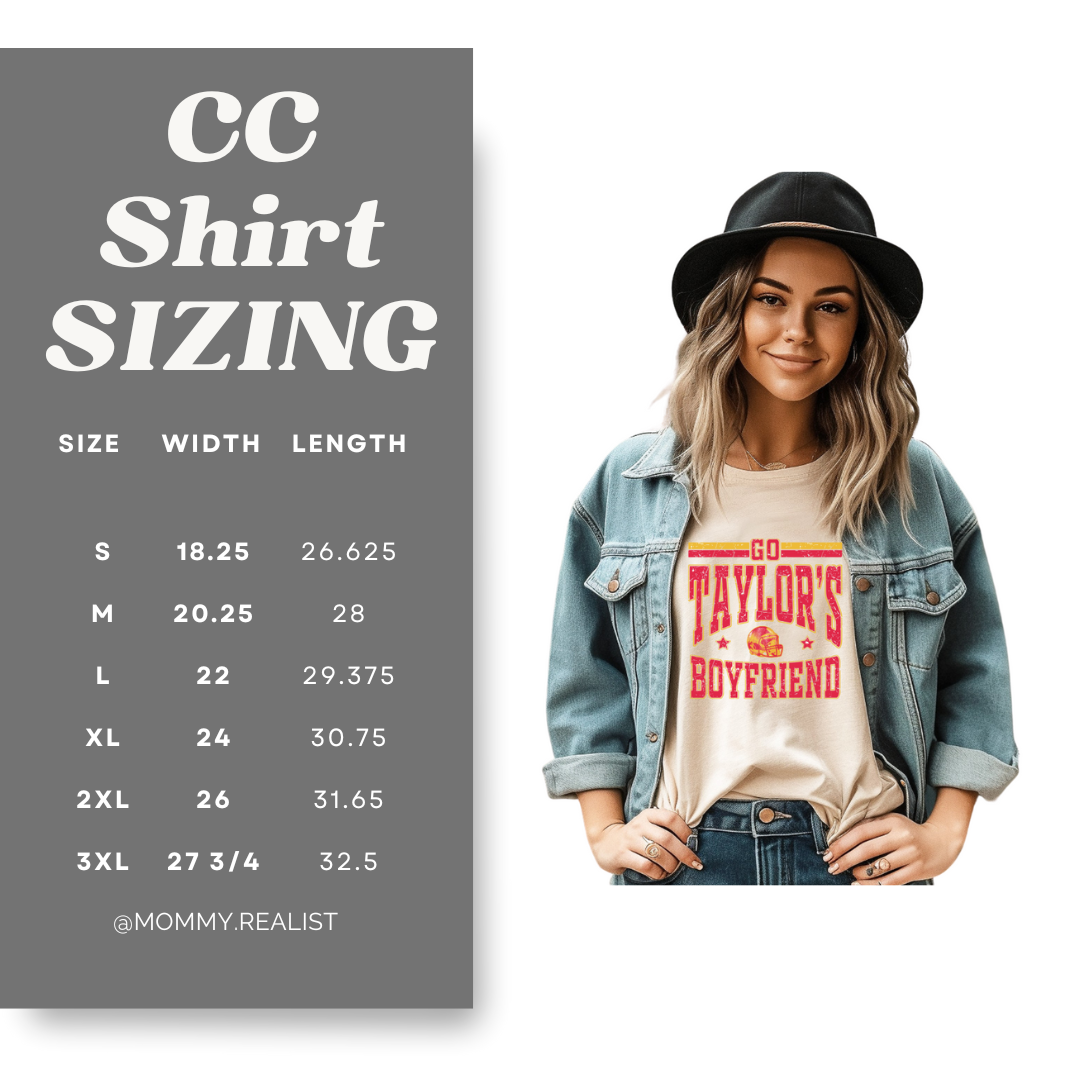 Go Taylor's Boyfriend Tee - 2 Color Options