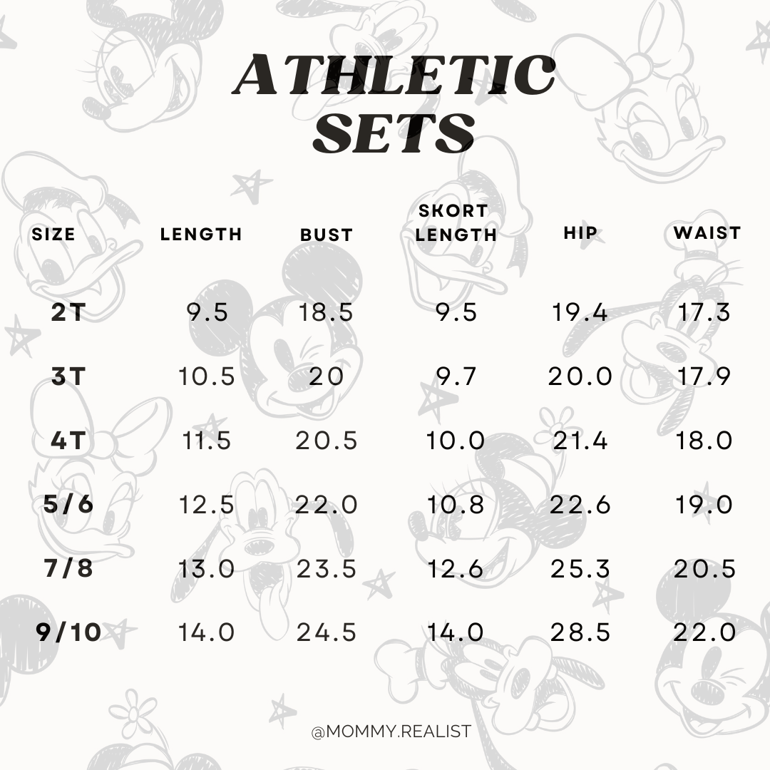 SPOOKY PRINCESS ATHLETIC SETS- READY TO SHIP