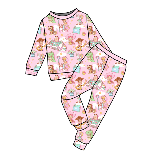 *** PRE-ORDER *** PINK TOY STORY LONG SLEEVE JOGGER SET