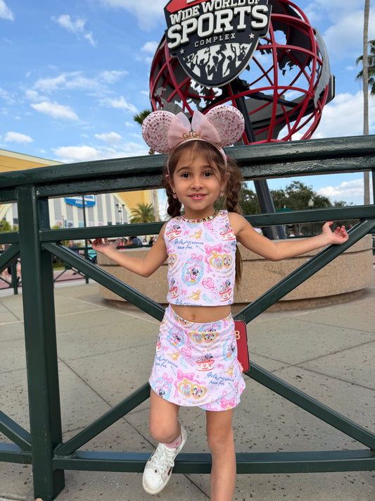 GIRLS JUST WANT TO HAVE FUN Athletic Set - READY TO SHIP