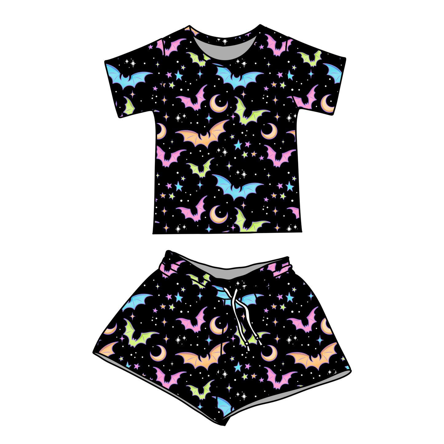 ***PRE-ORDER*** NEON BATS - SHORTS SET