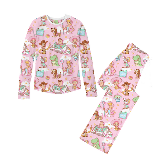 *** PRE-ORDER *** PINK STORY LONG SLEEVE PANT SET