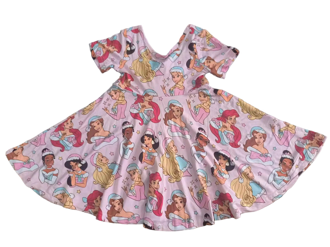 HOLIDAY PRINCESS DRESS WITH BOW