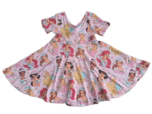 HOLIDAY PRINCESS DRESS WITH BOW