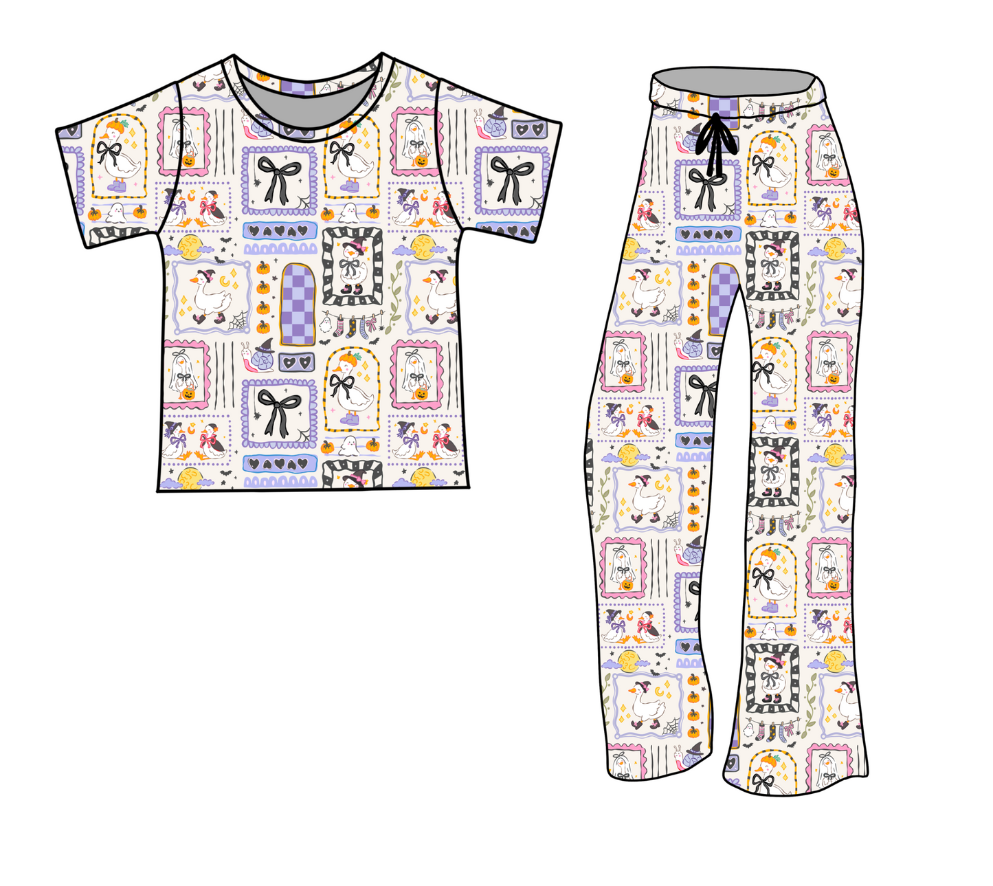 *** PRE-ORDER *** SILLY GOOSE TEE/DRAWSTRING SET