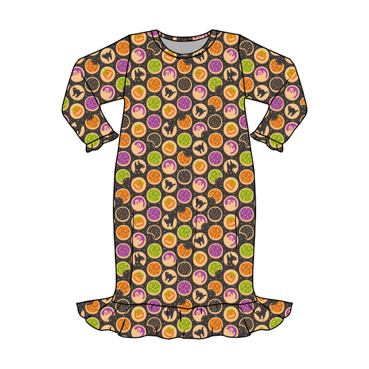 *** PRE-ORDER *** HALLOWEEN COOKIES - LONG SLEEVE NIGHT GOWN