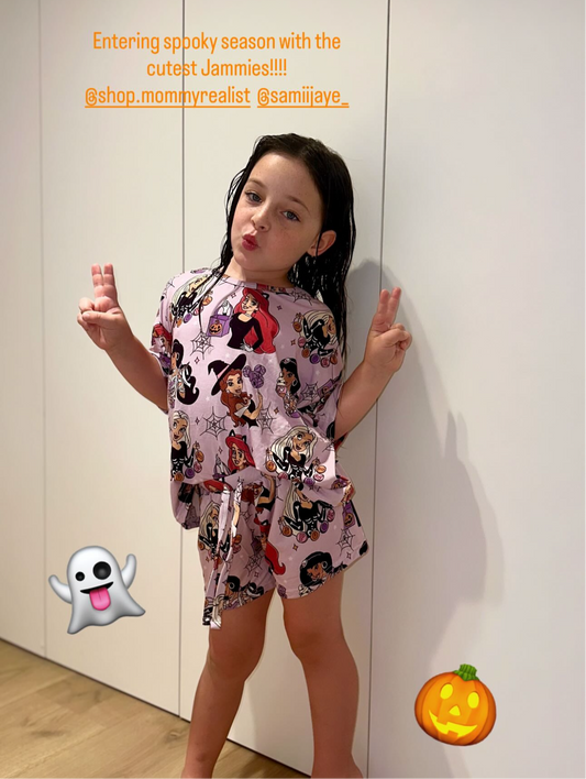 HALLOWEEN PRINCESS JAMMIES - SHORTS SET