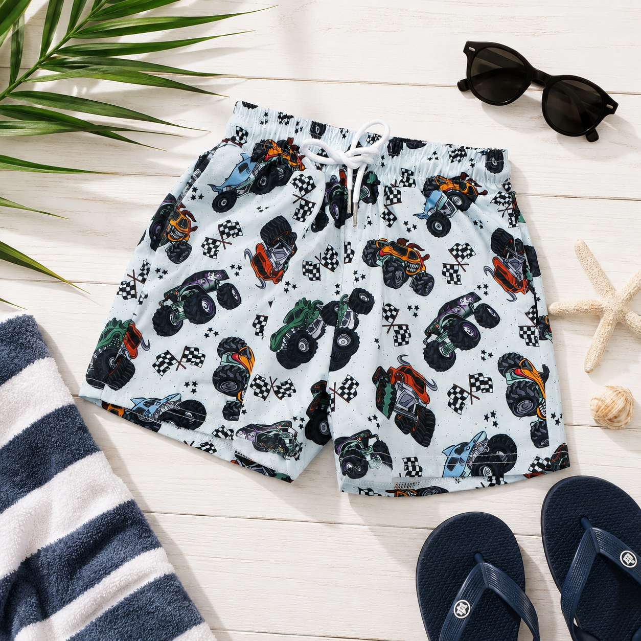 Monster Truck -  Swim Shorts