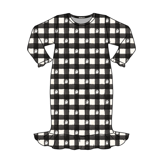 *** PRE-ORDER ***LITTLE GHOSTS -LONG SLEEVE NIGHT GOWN