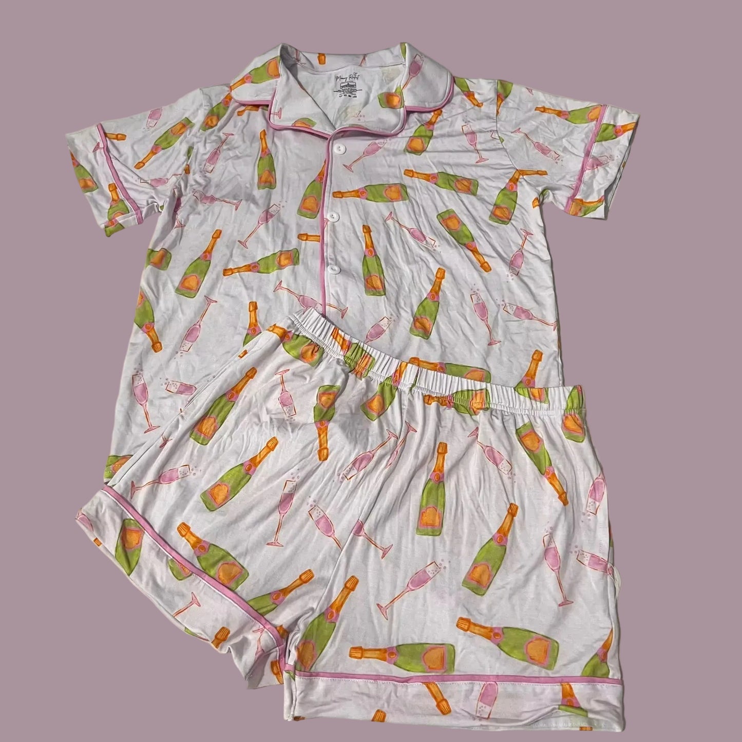 Champagne Pajamas - SHORTS SET
