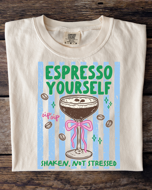 Espresso Yourself - Ivory Tee