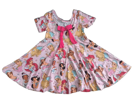 HOLIDAY PRINCESS DRESS WITH BOW