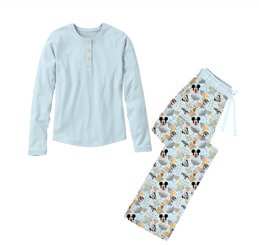 *** PRE-ORDER *** HANUKKAH MAGIC- ADULT- SOLID TOP & DRAWSTRONG PANTS SET