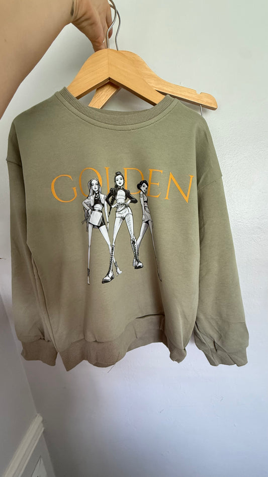 GOLDEN - Sweater + Biker Short Set