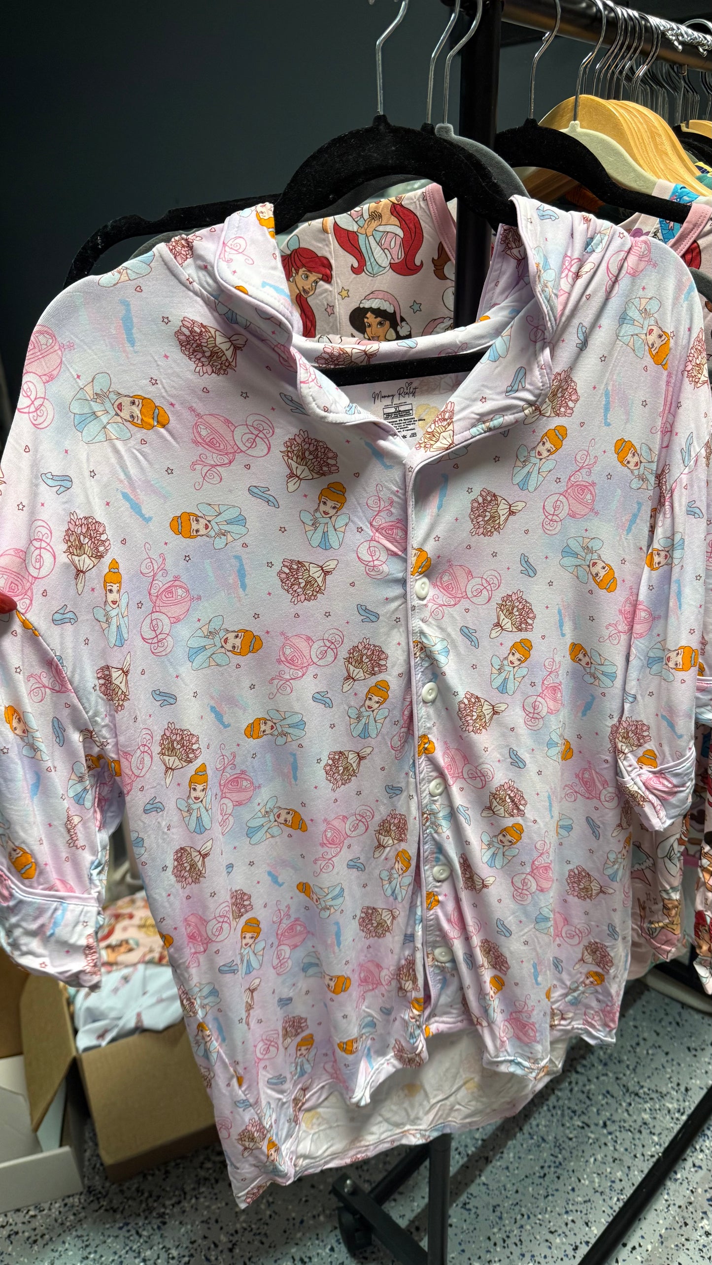 Cinderella Button Down Pajama Set