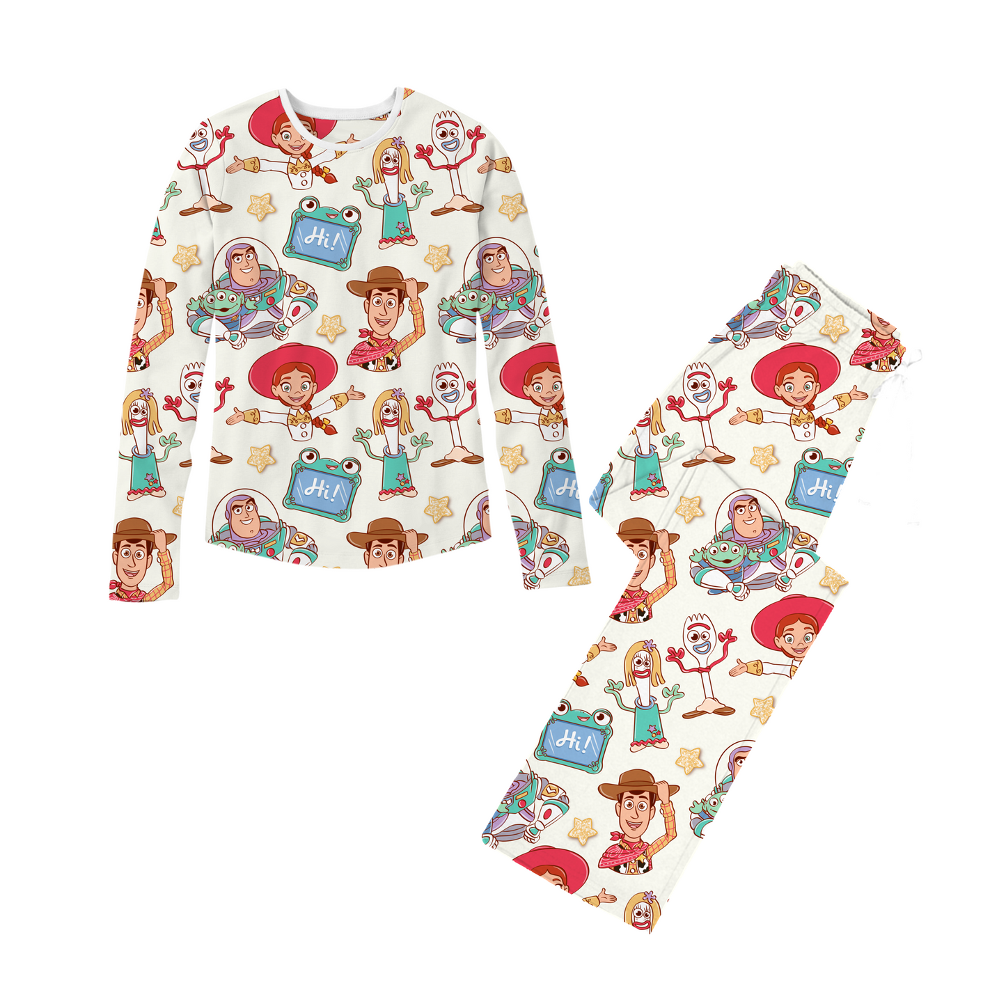 *** PRE-ORDER *** NEUTRAL ADULT TOY STORY LONG SLEEVE PANT SET