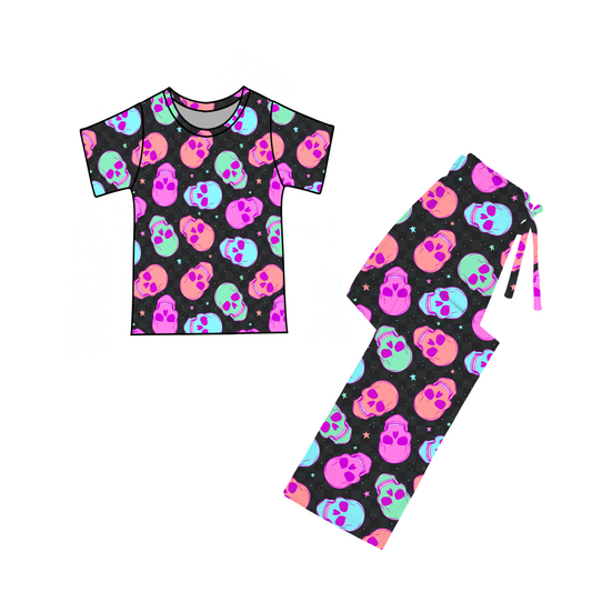 *** PRE-ORDER *** ADULT NEON SKULLS - PANTS SET