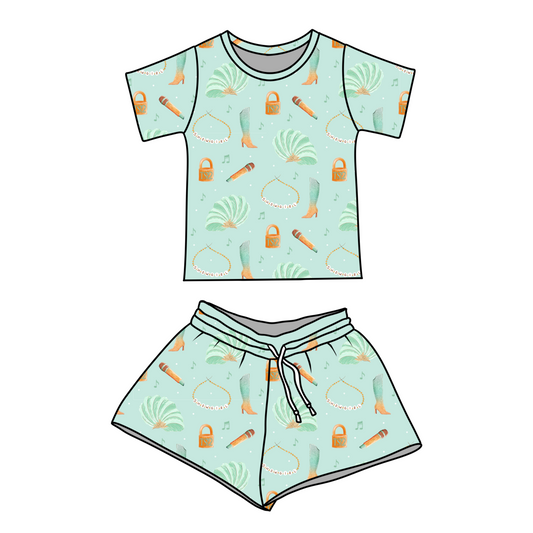 SHOW GIRL ERA - KID'S SHORTS SET