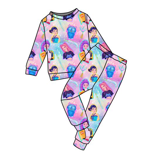 NEON K POP JOGGER SET