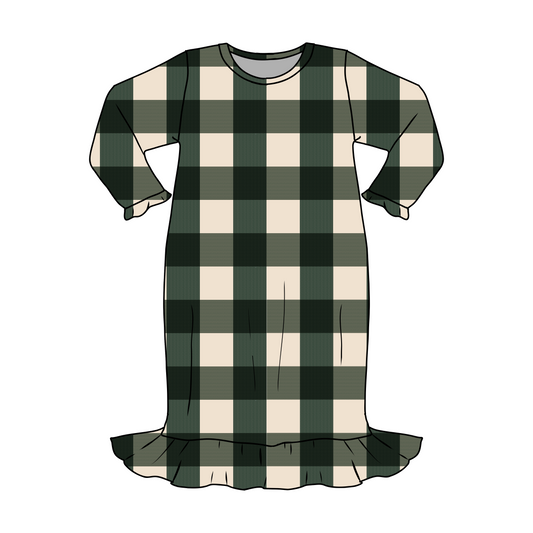 *** PRE-ORDER *** WINTER PINES PLAID - KID'S NIGHT GOWN