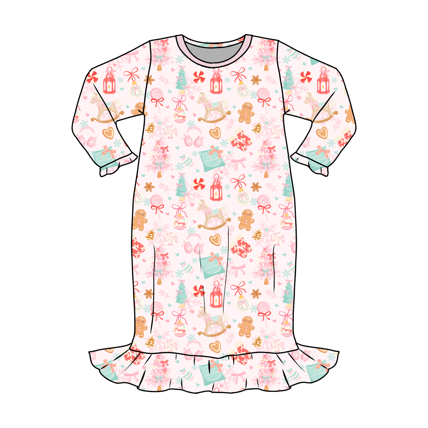 PINKMAS MAGIC- KID'S NIGHT GOWN