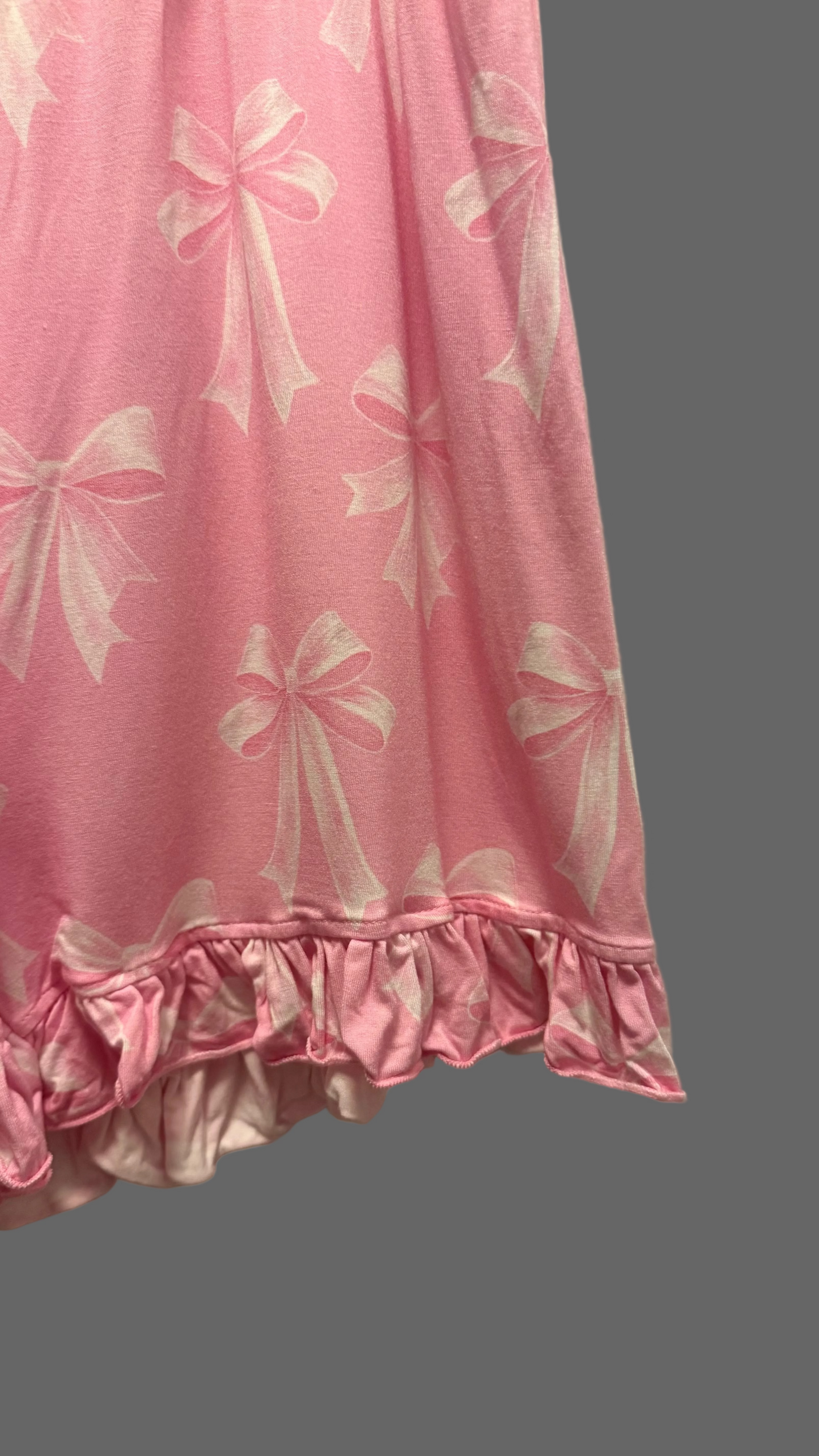 *** PRE-ORDER *** PRETTY IN PINK - BUTTON UP RIBBON SLEEVES SHORTS SET - ADULT