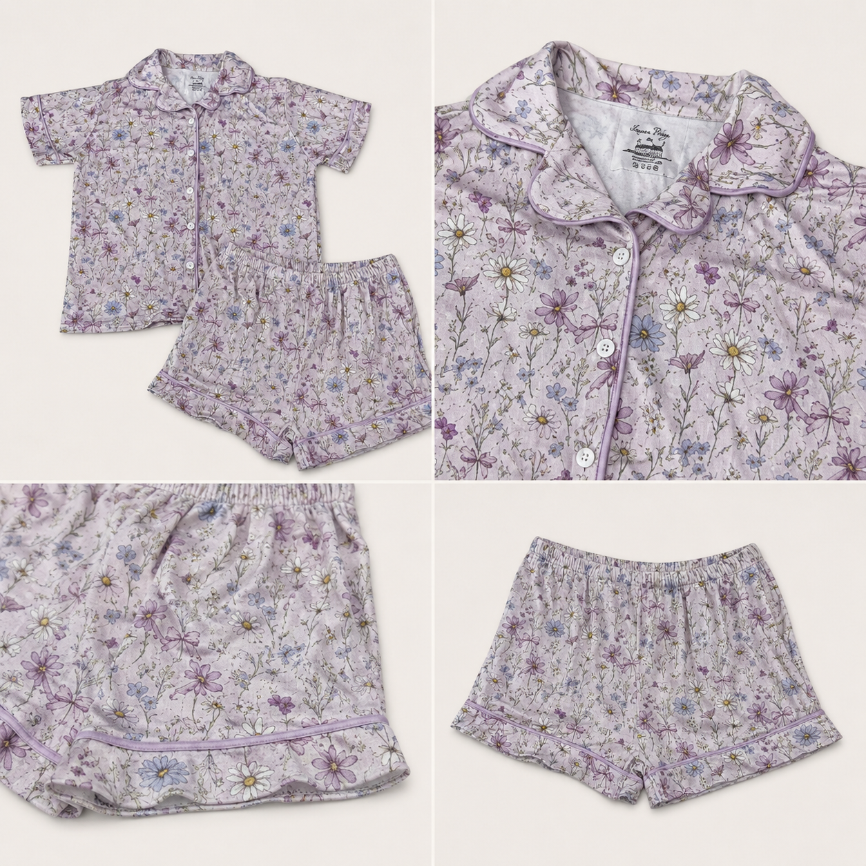 ***PRE-ORDER *** PINK Floral - PAJAMA SHORTS SET